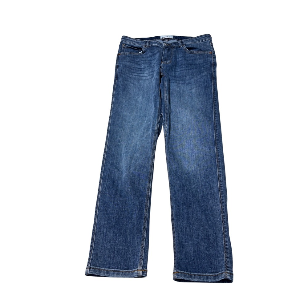 Duer Performance Denim Mid Rise Slim Straight Jeans Blue WFLR5001 Womens 27x28